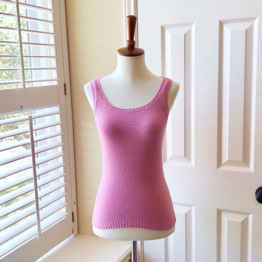 BCBGMaxazria Vintage Pink Knit Tank size M
